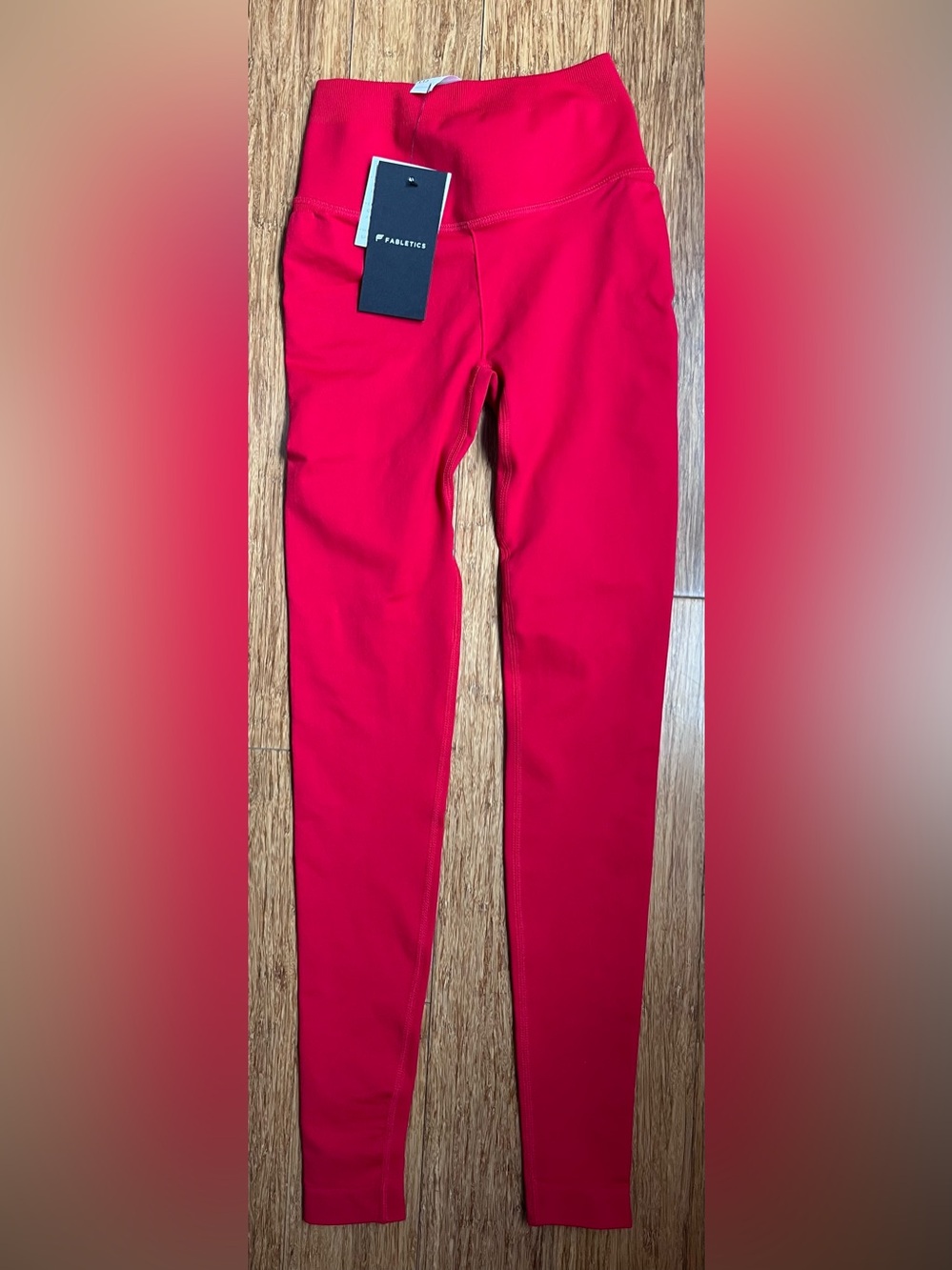 Fabletics Red  leggings size XXS NWT. 1735